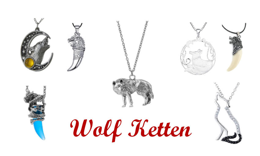 Ketten mit Wolfsmotiv